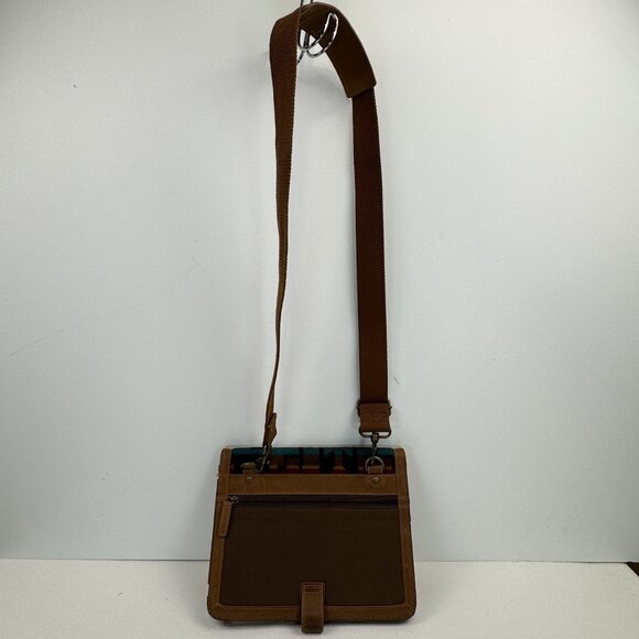 Pendleton Tablet Cover Aztec Wool Leather Adjustable Detachable Crossbody Strap - Picture 11 of 16